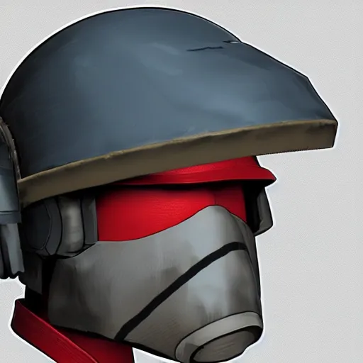 Prompt: sci fi recon trooper helmet enclosed soldier helmet concept art