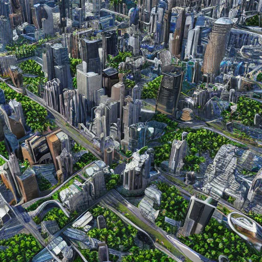 Prompt: A realistic beautiful natural city, 4k resolution, hyper detailed
