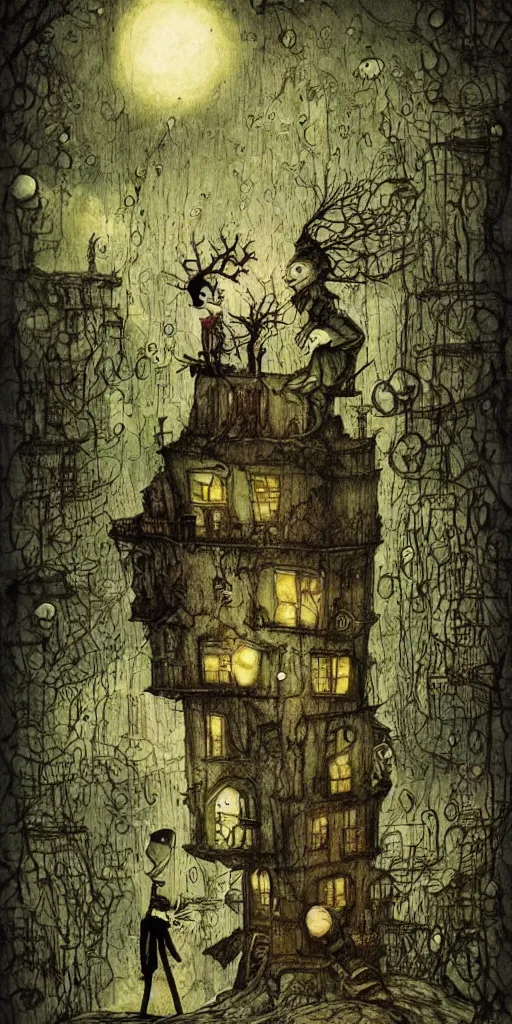 Image similar to a frankenstein scene by alexander jansson