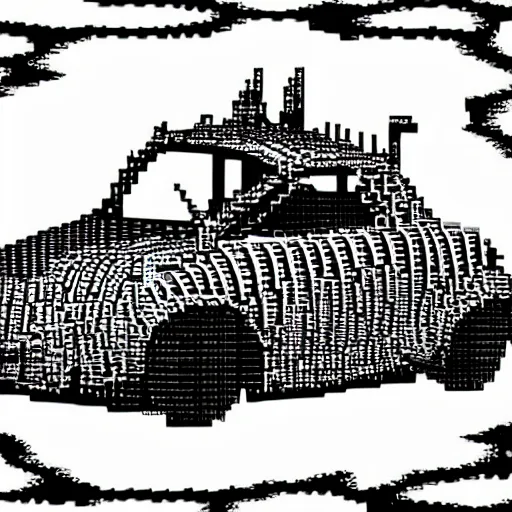 A car, ASCII, by Dr. Seuss, Teslacoil, 1300s, 4k, | Stable Diffusion ...