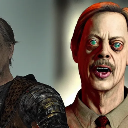 Image similar to Steve Buscemi in Dark Souls