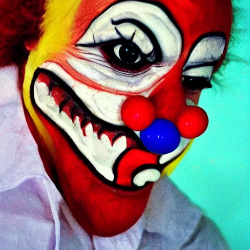 Image similar to scary clown