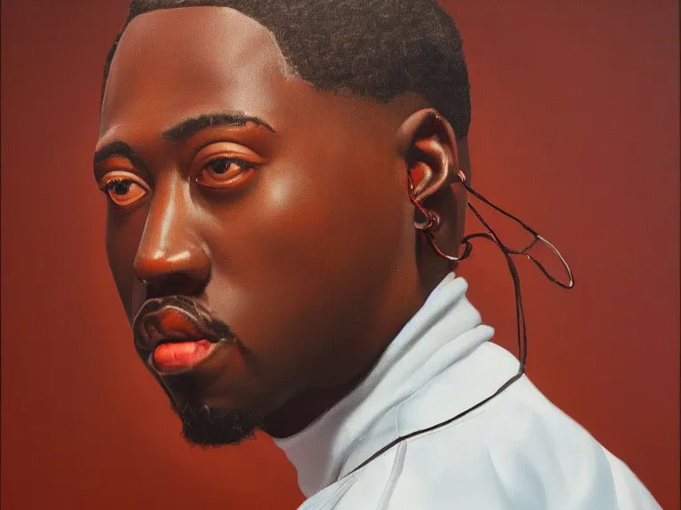 Image similar to a detailed profile oil painting of lil yachty, intricate artwork by caravaggio. Trending on artstation. 8k