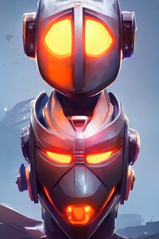 Image similar to epic mask helmet robot ninja portrait stylized as fornite style game design fanart by concept artist gervasio canda, behance hd by jesper ejsing, by rhads, makoto shinkai and lois van baarle, ilya kuvshinov, rossdraws global illumination radiating a glowing aura global illumination ray tracing hdr render in unreal engine 5