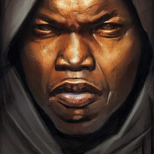 Image similar to portrait of a man by greg rutkowski, old jedi master, black, he looks like john boyega, star wars expanded universe, he is about 6 0 years old, wearing jedi robes, highly detailed portrait, digital painting, artstation, concept art, smooth, sharp foccus ilustration, artstation hq