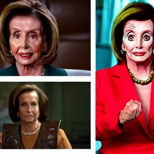 Image similar to nancy pelosi as vigo the carpathian in ghostbusters