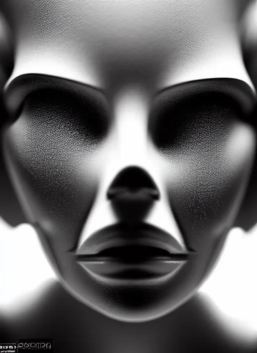 Prompt: a young female cyborg bust made of ice and smoke and wind, dramatic, ilford hp 5, closeup - view, f / 2. 8, high contrast, 1 6 k, fluorescent lamp, contre - jour, insanely detailed and intricate, hypermaximalist, elegant, ornate, hyper realistic, super detailed