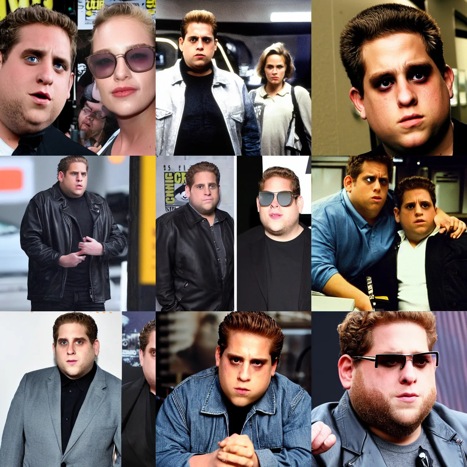 Prompt: the terminator is jonah hill