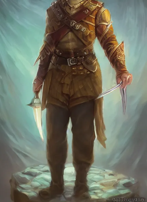 Prompt: young man with short light blonde combover hair and moustache, dndbeyond, bright, colourful, realistic, dnd character portrait, full body, pathfinder, pinterest, art by ralph horsley, dnd, rpg, lotr game design fanart by concept art, behance hd, artstation, deviantart, hdr render in unreal engine 5