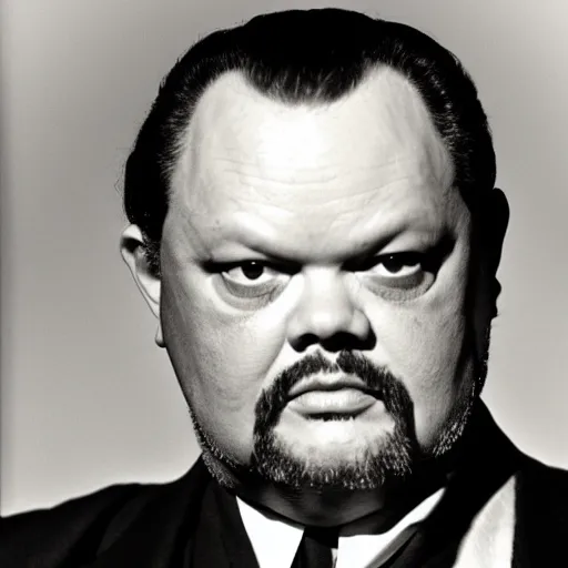 Prompt: thin, old, orson welles
