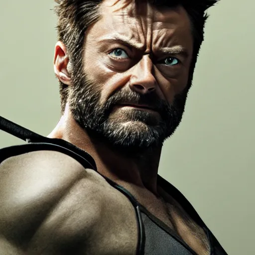 Image similar to portrait of x - men's wolverine played by nick offerman, photorealistic logan marvel movie still, detailed 8 k, poster style, high resolution