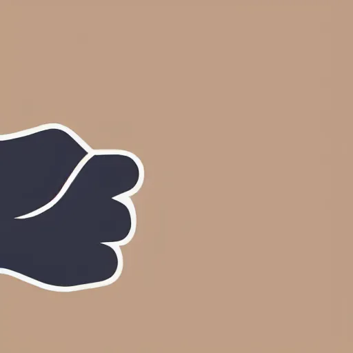 Image similar to faceless character holding thumbs up