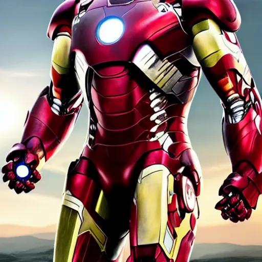 Prompt: Chris Evans in an iron man suit, 8k ultra hd, hyper detailed