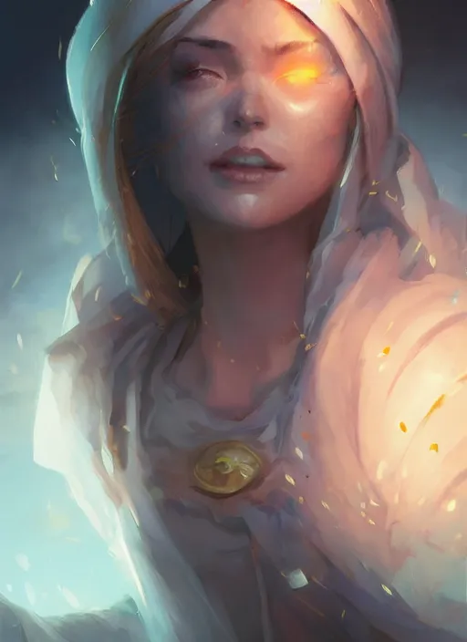 Prompt: portrait of a super mage, digital painting, artstation, art by artgerm, in the style of huifeng huang and greg rutkowski