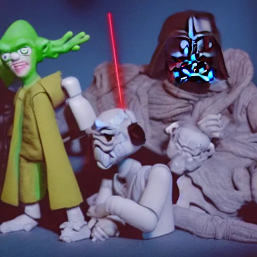 Image similar to star wars claymation