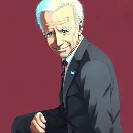Prompt: anime portrait of Joe Biden as an anime boy by Stanley Artgerm Lau, WLOP, Rossdraws, James Jean, Andrei Riabovitchev, Marc Simonetti, and Sakimichan, trending on artstation