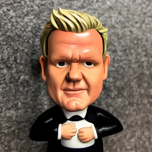 Image similar to bobble head of Gordon Ramsay