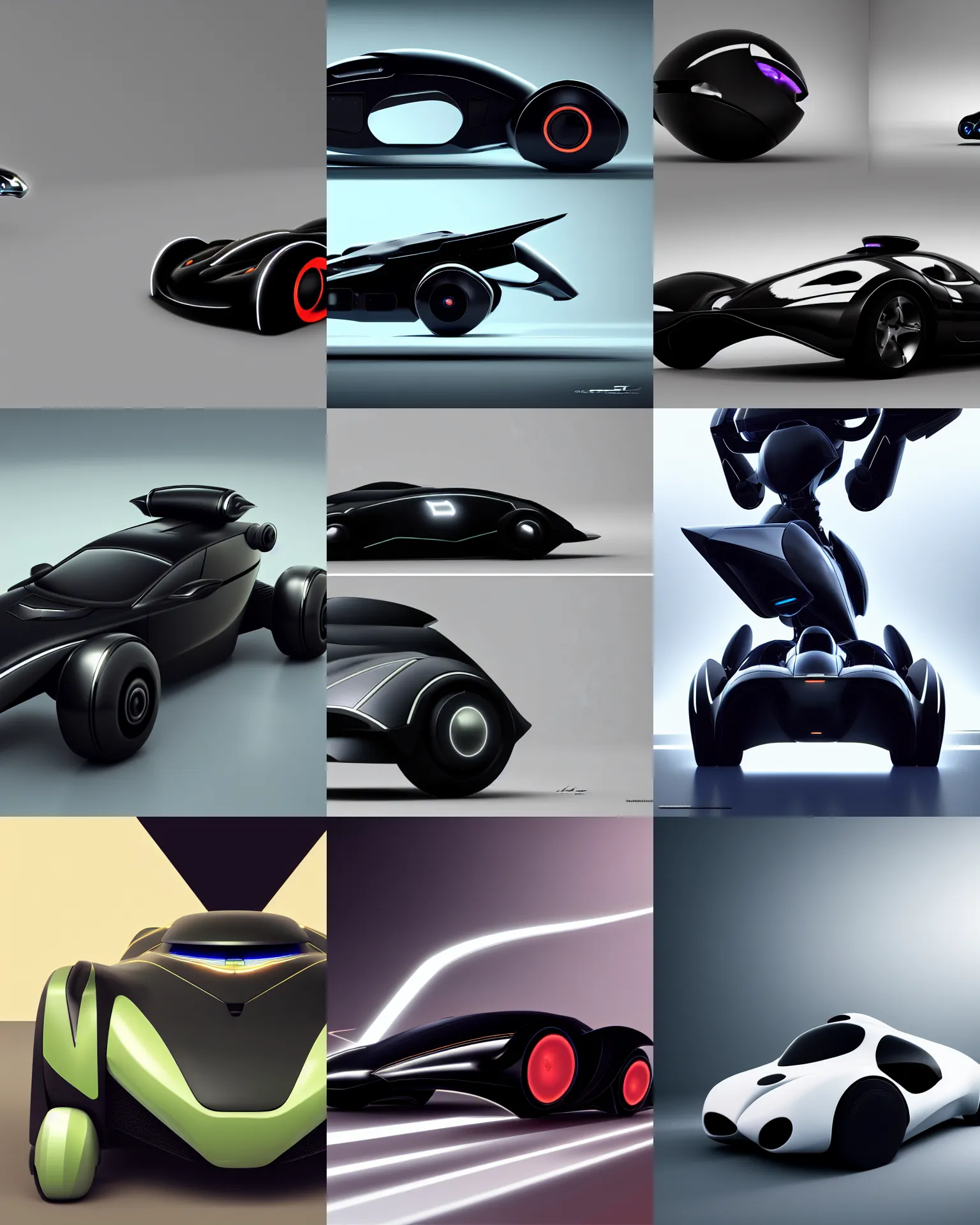 Prompt: a car design inspired by cats, sleek, black, vehicle, inspired by samus aran metroid prime robot, scifi, elegant, olbivion, sharp, rendered in octane, highly detailed, minimalistic