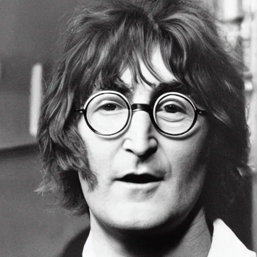 Image similar to john lennon in a lemon costume