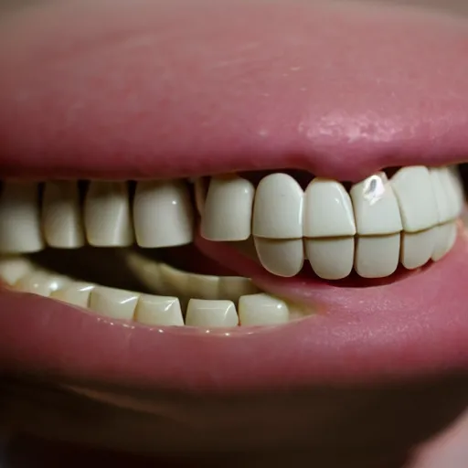 Image similar to a set of false teeth, hyper realistic, photography, 3 5 mm