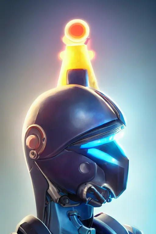 Image similar to epic mask helmet robot ninja portrait stylized as fornite style game design fanart by concept artist gervasio canda, behance hd by jesper ejsing, by rhads, makoto shinkai and lois van baarle, ilya kuvshinov, rossdraws global illumination radiating a glowing aura global illumination ray tracing hdr render in unreal engine 5