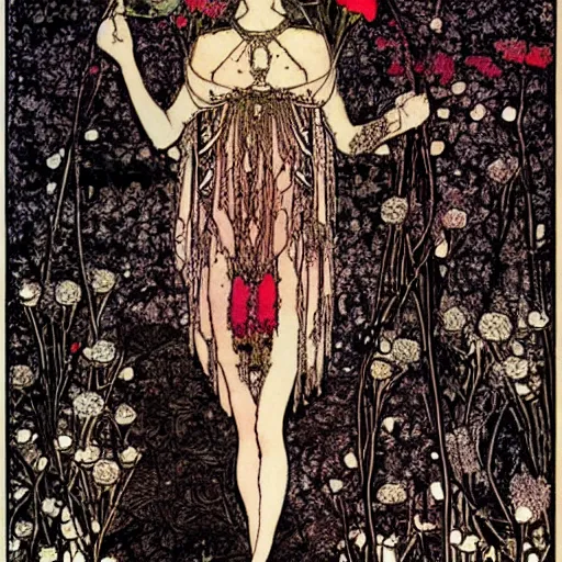 Image similar to Rosen Maiden by Harry Clarke