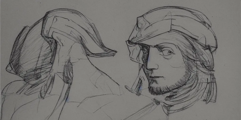 Prompt: Davinci sketches in the style of Syd Mead