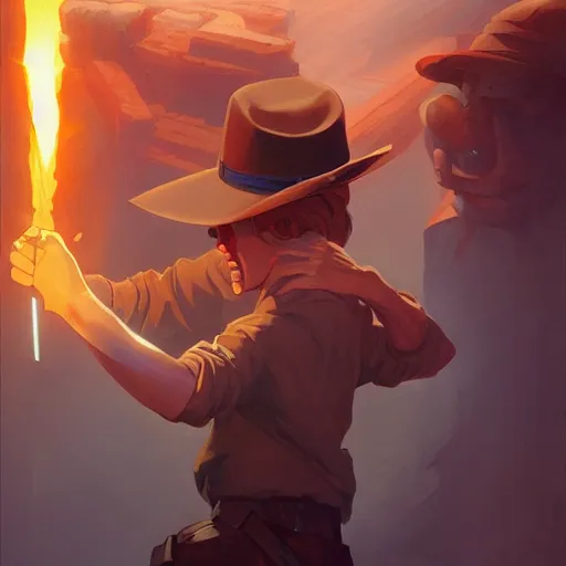 Image similar to hero world raiders of the lost ark 1 9 8 1, behance hd by jesper ejsing, by rhads, makoto shinkai and lois van baarle, ilya kuvshinov, rossdraws global illumination