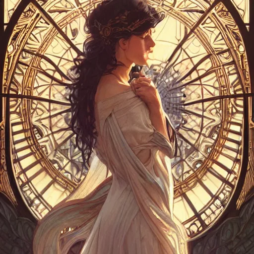 Image similar to ultra realistic illustration, gateway to a different realm, intricate, elegant, highly detailed, digital painting, artstation, concept art, smooth, sharp focus, illustration, art by artgerm and greg rutkowski and alphonse mucha