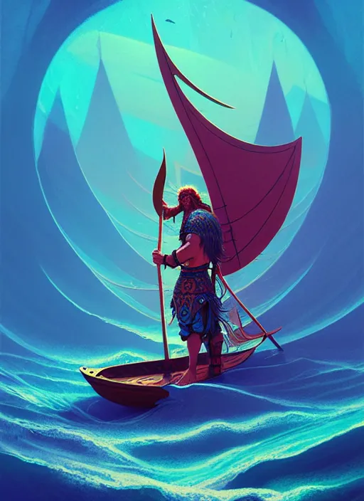 Image similar to fractal tarot card of a viking naturepunk master of oceans and wind water and boats, beautiful detailed realistic cinematic character concept fashion portrait, hi - fructose art magazine, by anton fadeev and paul lehr and david heskin and josan gonzalez, 8 k