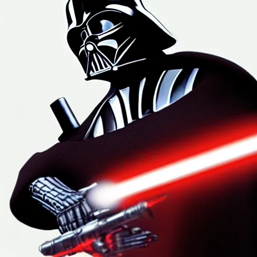 Prompt: darth vader as if he was from the 6 0's