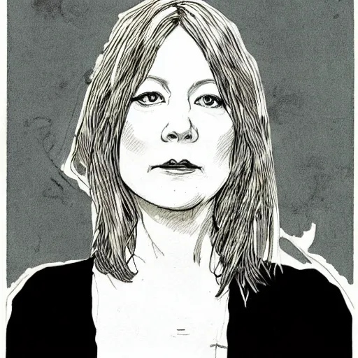 Image similar to beth gibbons, portrait, by guido crepax