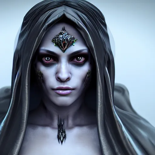 Prompt: beautiful dark sorceress female, 3d render, cinematic shot, hyper realistic