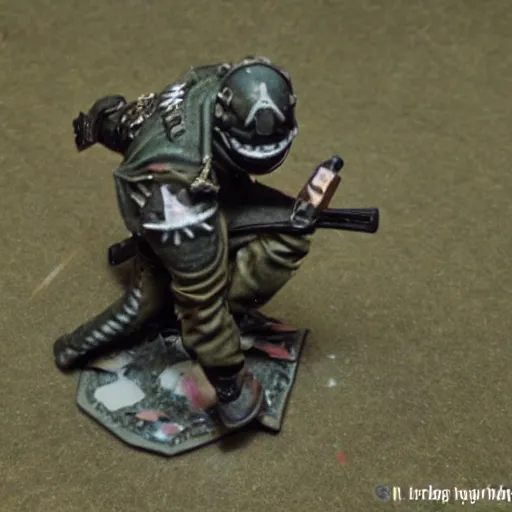 Image similar to an ecstatic Death Korps of Kreig soldier