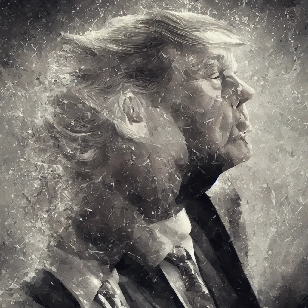 Prompt: a divine Donald Trump.hyper detailed,digital art,highly realistic,symmetry composition,by Greg Rutkowski