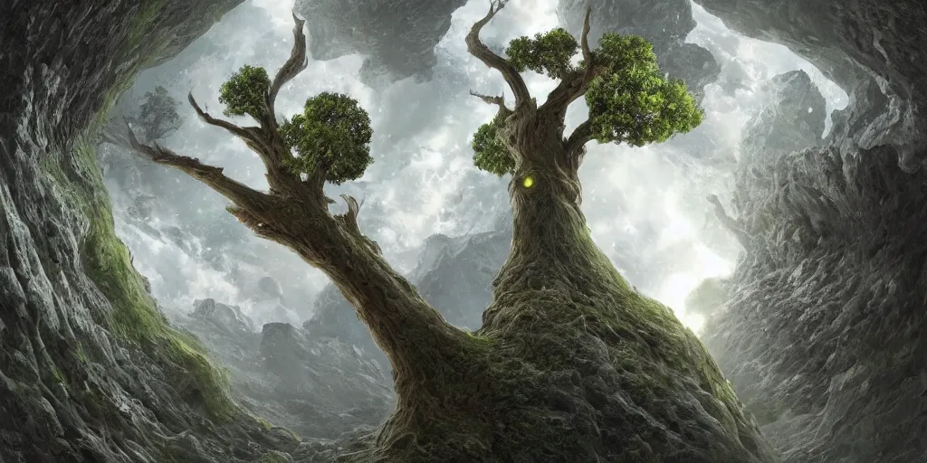 Prompt: A hyperrealistic concept art of a tree growing out of an asteroid!!!!!!!!!!! in space!!!!!!!!!!!!!, stunning massive ornately 3d render inspired art by Renato muccillo and Andreas Rocha and Johanna Rupprecht + symmetry + natural volumetric lighting, 8k octane beautifully detailed render, post-processing, highly detailed, intricate complexity, epic composition, cinematic lighting + masterpiece, trending on artstation