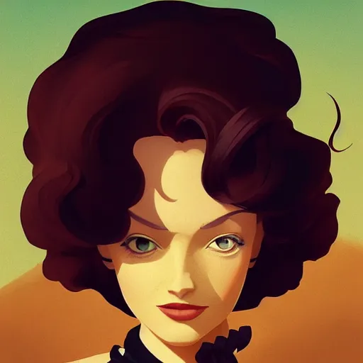 Image similar to face icon stylized minimalist gone with the wind 1 9 3 9, loftis, cory behance hd by jesper ejsing, by rhads, makoto shinkai and lois van baarle, ilya kuvshinov, rossdraws global illumination