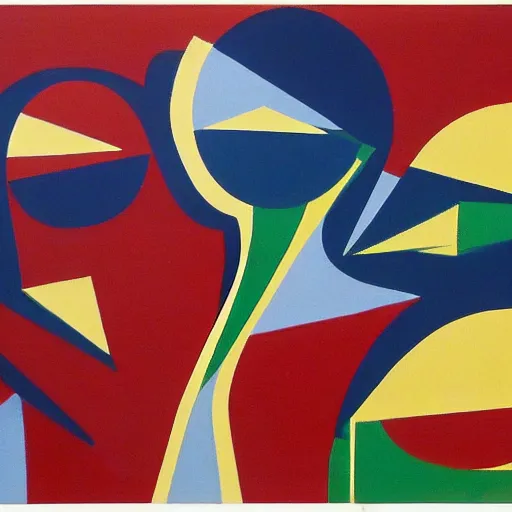 Image similar to mid century modern art by bernard simunovic