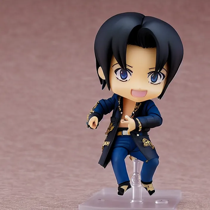 Prompt: Elvis Presley, An anime Nendoroid of Elvis Presley, figurine, detailed product photo