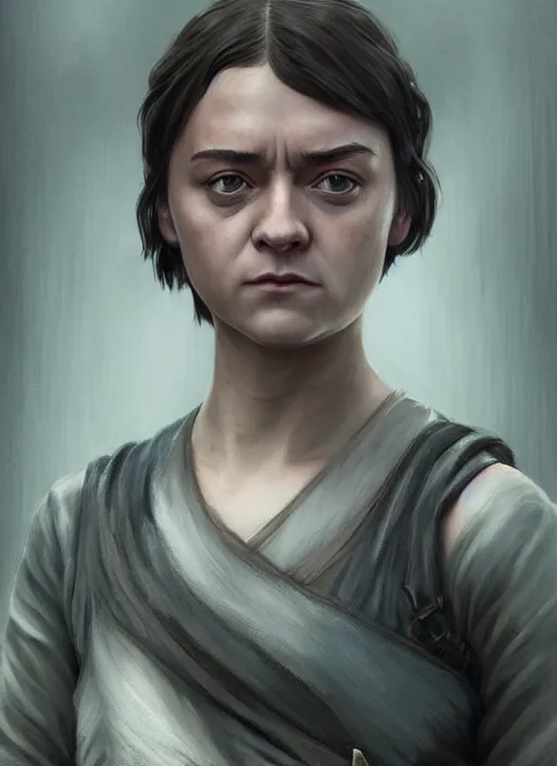 Image similar to arya stark, game of thrones, super highly detailed, professional digital painting, concept art, smooth, sharp focus, no blur, no dof, extreme illustration, unreal engine 5, photorealism, hd quality, 8 k resolution, cinema 4 d, 3 d, beautiful, cinematic, art by artgerm and greg rutkowski and alphonse mucha and loish and wlop