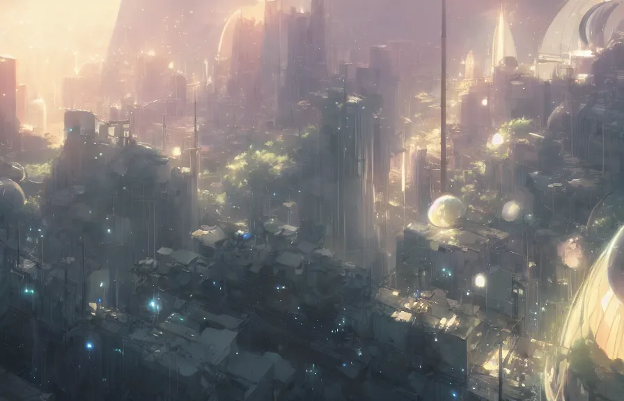 Image similar to makoto shinkai concept art of the spacetime nexus dimension, key visual, ambient lighting, highly detailed, digital painting, artstation, concept art, sharp focus, by makoto shinkai and akihiko yoshida and hidari and wlop and greg rutkowski