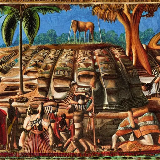 Image similar to a illustration of pre-Columbian America