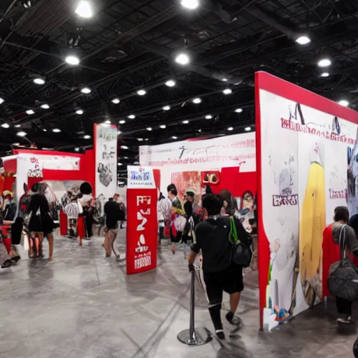 Image similar to a photo of anime expo booth