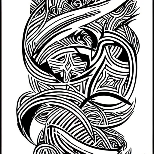 Prompt: Flash Tattoo Sheet Drawings, Abstract, Illustration, Design, Contemporary Tattoo