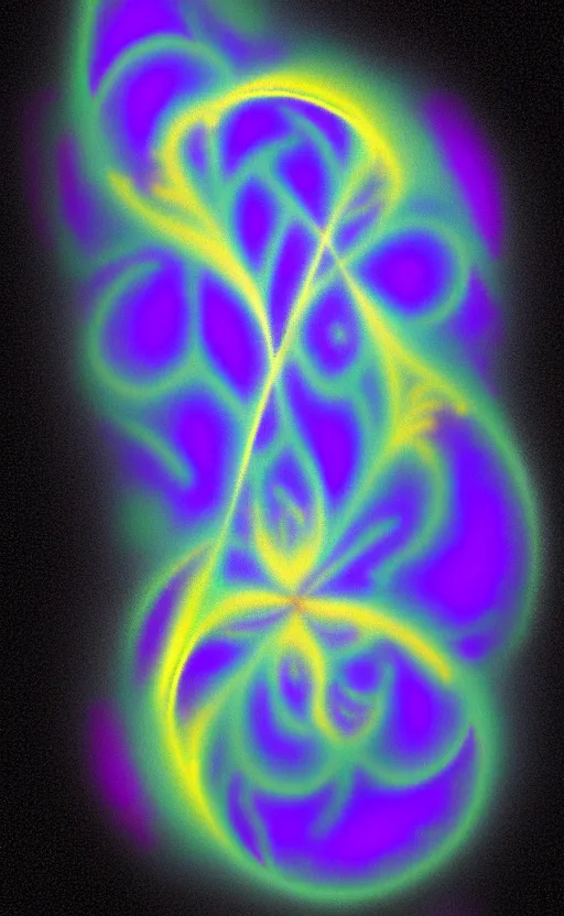 Image similar to fox made of Fractal flame,