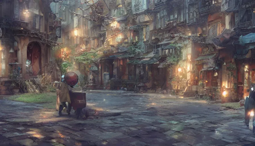 Prompt: craig mullins and ghibli digital illustration of the city of the fae unreal engine, hyper realism, realistic shading, cinematic composition, realistic render, octane render, detailed textures, photorealistic, wide shot, fanciful, colorful