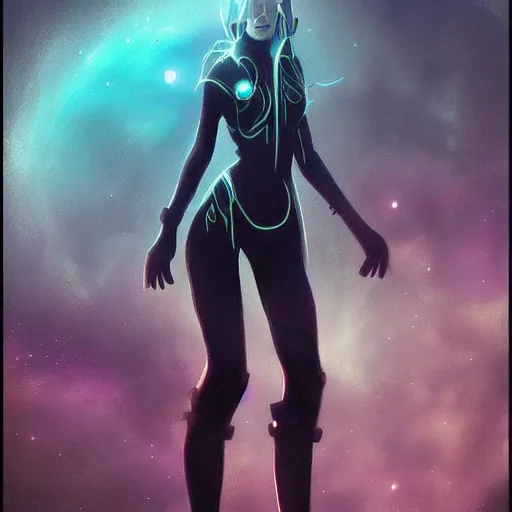 Prompt: space goddess, ominous, foggy, cinematic, trending in artstation -