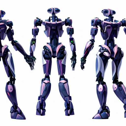 Image similar to full body full height, elegant alien mecha character model, default pose. super high resolution photo. symmetrical. orthographic rear view.