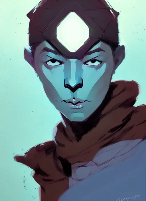 Image similar to ( ( ( ( ( portrait of male drow from dungeons and dragons surrounded by crows. ) ) ) ) ) by atey ghailan, by greg rutkowski, by greg tocchini, by james gilleard, by joe fenton, by kaethe butcher, dynamic lighting, gradient light blue, brown, blonde cream and white color scheme, grunge aesthetic