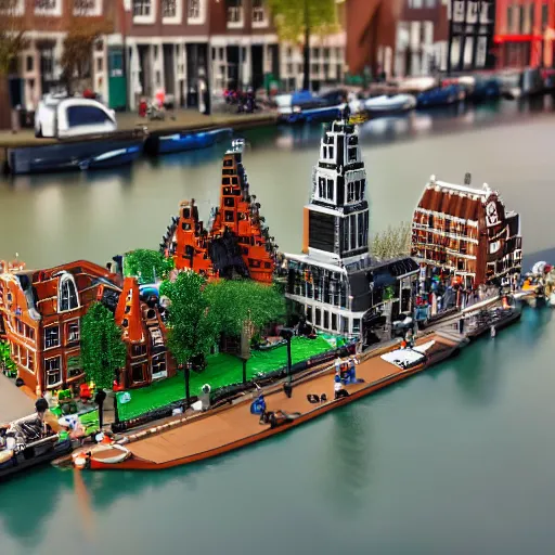 Prompt: lego amsterdam